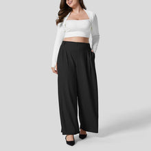 Laden Sie das Bild in den Galerie-Viewer, High-Waist Weite Damen-Hose