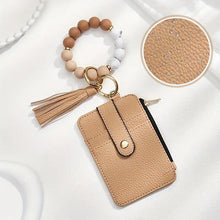 Laden Sie das Bild in den Galerie-Viewer, Stylischer Kartenhalter mit Silikon-Perlen-Armband