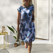 Laden Sie das Bild in den Galerie-Viewer, Bedrucktes, lockeres Kleid
