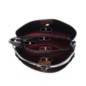 Nischen-Umhängetasche aus PU-Leder für Damen👜