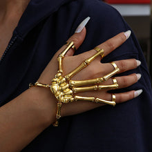 Laden Sie das Bild in den Galerie-Viewer, Totenkopf-Knochen-Ring-Armband
