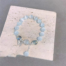 Laden Sie das Bild in den Galerie-Viewer, Imitation Katzenauge Kristall Schmetterling Armband