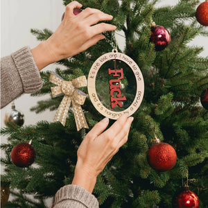 Lustige Weihnachtsverzierung | Letzter F*ck