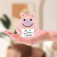 Laden Sie das Bild in den Galerie-Viewer, Rosa gestrickte Schweinchenpuppe