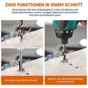 6-teiliges metrisches Gewindebohrer-Set