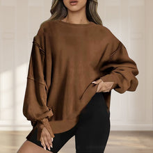 Laden Sie das Bild in den Galerie-Viewer, Oversize-Pullover mit Taschen für Damen