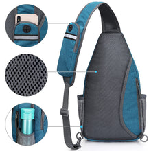 Laden Sie das Bild in den Galerie-Viewer, RFID-blockierender Rucksack/Umhängetasche/Brusttasche