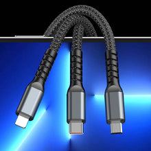 Laden Sie das Bild in den Galerie-Viewer, 3-in-1 100 Watt Datenkabel