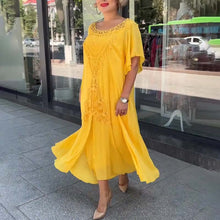 Laden Sie das Bild in den Galerie-Viewer, Neues lockeres Damenkleid in Übergröße