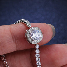 Laden Sie das Bild in den Galerie-Viewer, 925 Silber Moissanit Armband