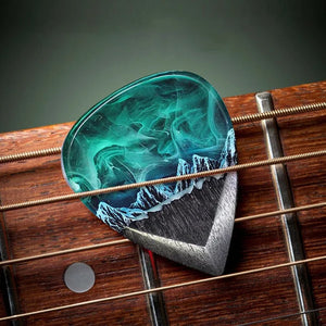 Nordlicht Gitarrenplektrum Halskette - Bestes Musikergeschenk