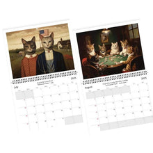 Laden Sie das Bild in den Galerie-Viewer, Ikonische Katzenkunst 2025 Kalender