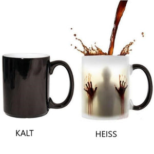 Schreckliche Hitzereaktion im Becher