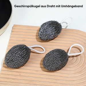 Geschirrspülkugel aus Draht mit Umhängeband