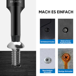 Schraubenausdreher-Set für beschädigte Schrauben