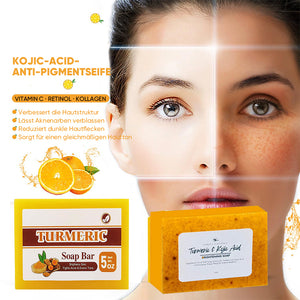 Zitronen-Kurkuma-Kojic-Säure-Seife