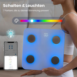 Smarte Bluetooth Körperfettwaage mit BMI