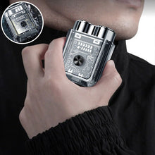 Laden Sie das Bild in den Galerie-Viewer, Transparenter magnetischer Mini-Elektrorasierer mit Doppelkopf