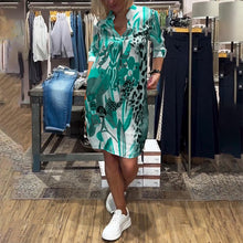 Laden Sie das Bild in den Galerie-Viewer, Buntes lässiges Alltagskleid für Frauen
