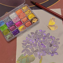 Laden Sie das Bild in den Galerie-Viewer, 20 Farben Aquarellmalerei Set
