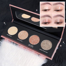 Laden Sie das Bild in den Galerie-Viewer, Vierfarbige Galaxy Diamond Lidschattenpalette