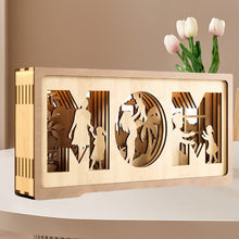 Laden Sie das Bild in den Galerie-Viewer, Mutter und Kind - Muttertagsgeschenk aus Holz