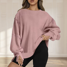 Laden Sie das Bild in den Galerie-Viewer, Oversize-Pullover mit Taschen für Damen