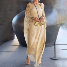 Laden Sie das Bild in den Galerie-Viewer, Elegantes Chiffonkleid mit Marmorprint