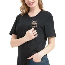 Laden Sie das Bild in den Galerie-Viewer, 😾🖕Katzenmotiv T-Shirt mii Mittelfinger