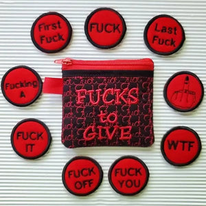 Große Tüte F*cks zum Verschenken Zipper Pouch