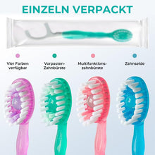 Laden Sie das Bild in den Galerie-Viewer, Mini-Zahnbürste 5-in-1-Werkzeug (Zahnpasta + Zahnseide + Zahnstocher + Zungenreiniger) Tragbares Reiseset