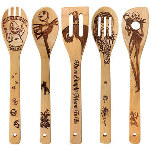 Geschnitztes Bambus-Küchengeschirr-Set