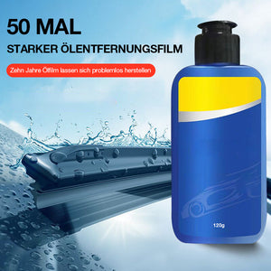 Reiniger für Ölfilme auf Autoglas