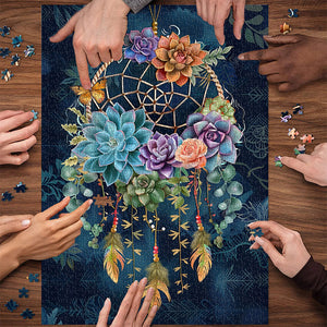 Sukkulenter Traumfänger Puzzle 1000 Teile