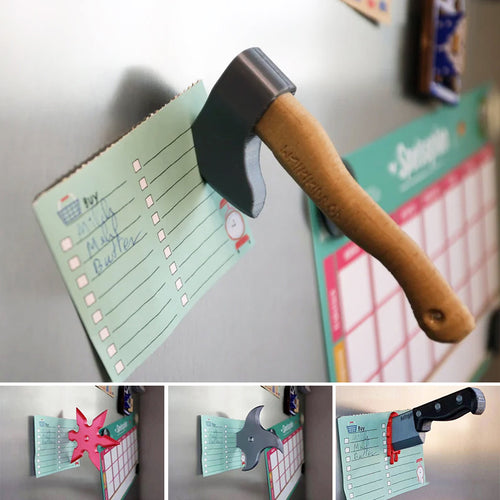 Halloween Kreativer Axt Ahornblatt Kühlschrankmagnet