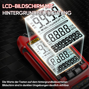 Intelligentes digitales Hochpräzisions-Multimeter mit Einbrennschutz