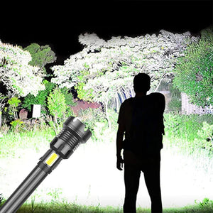 Wiederaufladbare taktische LED-Laser-Taschenlampe
