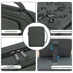 Handtasche für Studienbuch-Lesehalter, wasserdichte Aufbewahrungstasche