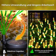 Laden Sie das Bild in den Galerie-Viewer, 2 Packungen Schilf-Solar-Gartenlichter