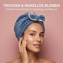Laden Sie das Bild in den Galerie-Viewer, Super saugfähiges Haarhandtuch-Turban-Set