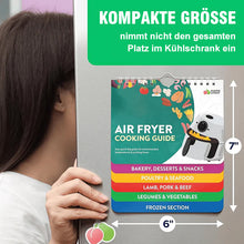 Laden Sie das Bild in den Galerie-Viewer, Heißluftfritteuse, Spickzettel, Magnete, Kochanleitung