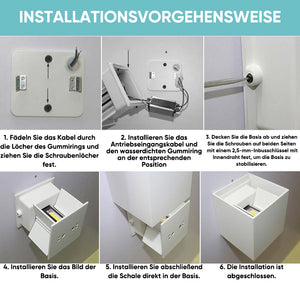 Wasserdichte, verstellbare LED-Wandleuchte