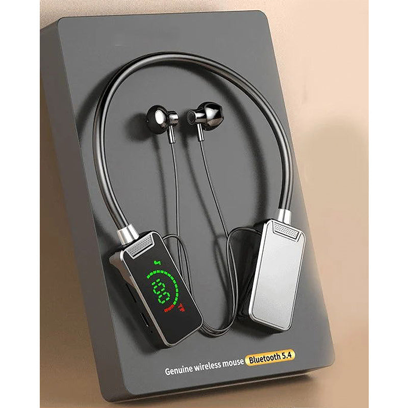 Bluetooth-Headset mit Nackenbügel und Digitalanzeige