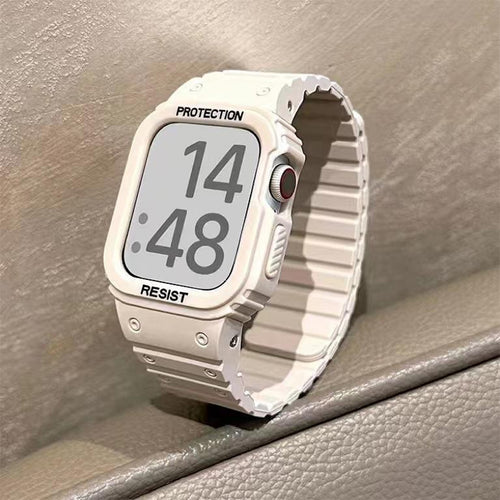 Integriertes magnetisches Silikonarmband der Apple Watch