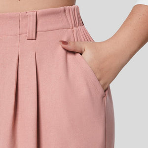 High-Waist Weite Damen-Hose