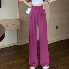 Laden Sie das Bild in den Galerie-Viewer, Hoch taillierte figurschmeichelnde vielseitige Hose mit weitem Bein