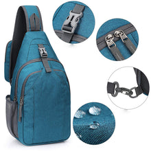 Laden Sie das Bild in den Galerie-Viewer, RFID-blockierender Rucksack/Umhängetasche/Brusttasche