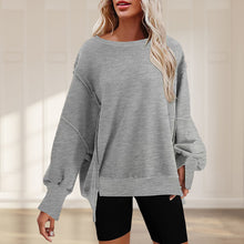 Laden Sie das Bild in den Galerie-Viewer, Oversize-Pullover mit Taschen für Damen