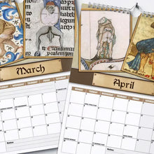 Laden Sie das Bild in den Galerie-Viewer, Mittelalterliche Schwanzbilder - Kalender 2025