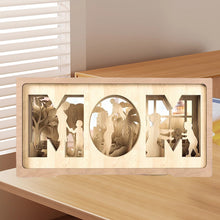 Laden Sie das Bild in den Galerie-Viewer, Mutter und Kind - Muttertagsgeschenk aus Holz